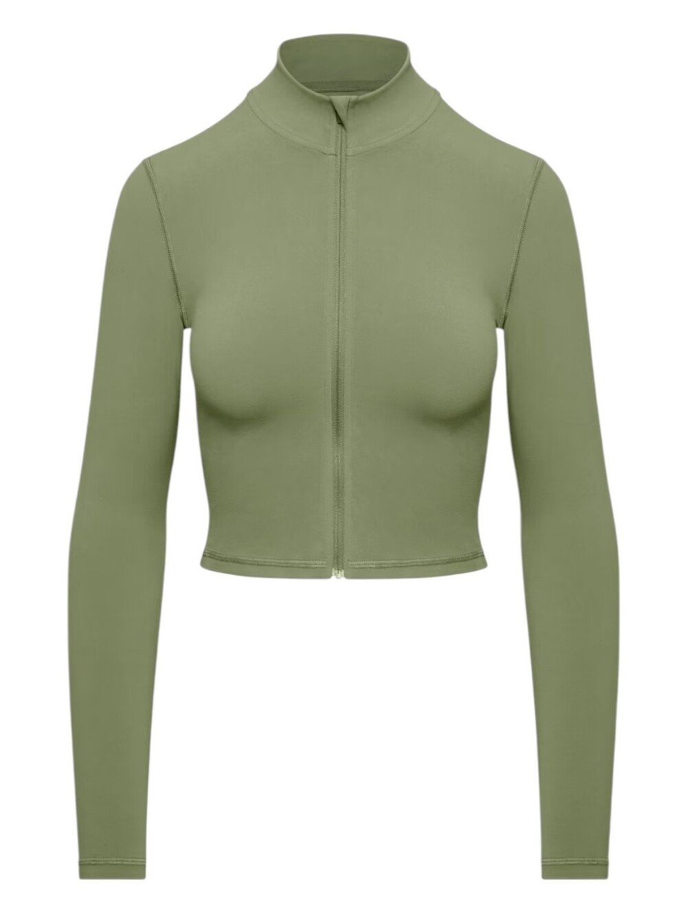 Aritzia Golden Limit Zip Long Sleeve Crop Jacket Green Women's XS